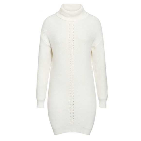 🎥 Turtleneck Sweater Knit Dress - Picture 8 of 17